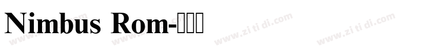Nimbus Rom字体转换